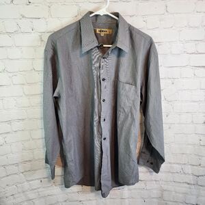 Men's Bachrach longsleeve button down shirt, size Large